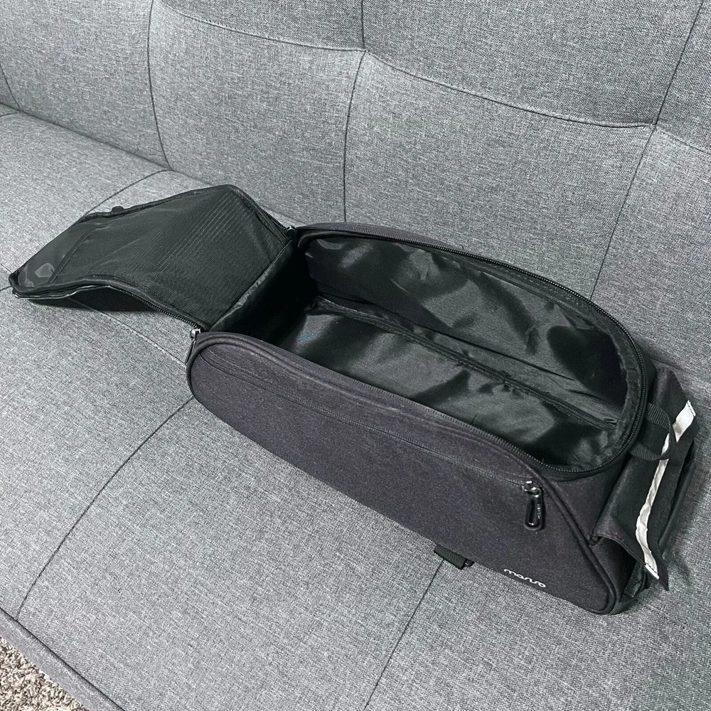 Masiso Panier Bike Bag Black Rear Multi Function Rear Mount Cargo Mount 7 Pocket
